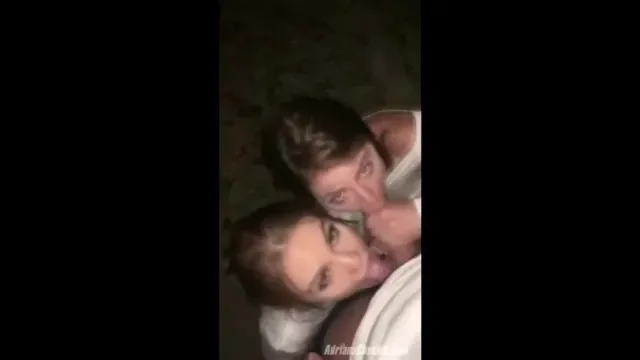 Close Up Double Blowjob and Cum in Two Mouth.best Double Blowjob Ever