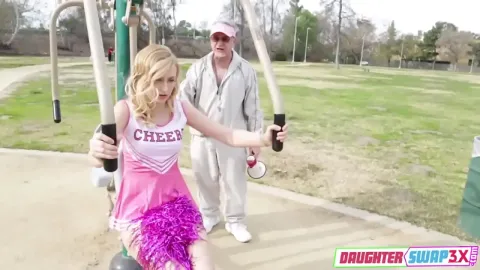 Sexy Stepdaughters Decide to Surprise Their Stepdads by Taking off Their Pant...