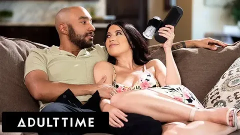 Alex Coal Caught Her Boyfriend Jerking off with the Ultimate Male Sex Toy! Fu...