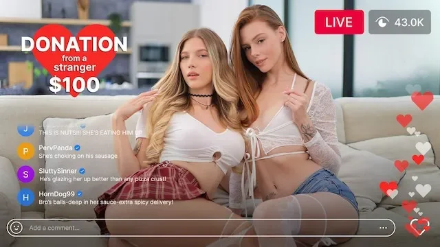 Two Camgirls, One Pizza Guy – Fans Paid to Make It Happen | Anastangel & Arina