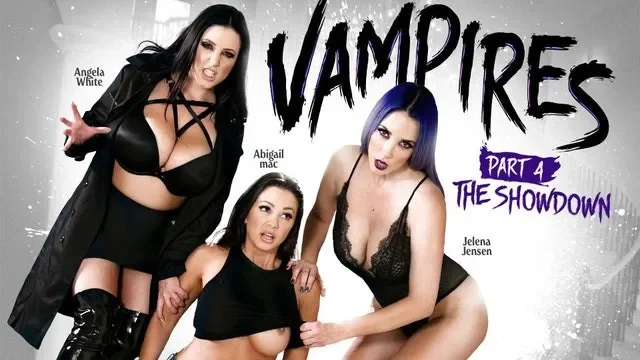 Vampire Angela White and Her Leader Hard Fuck Abigail Mac to Make Her Part