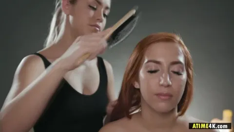 This chick will have a blast over this massage