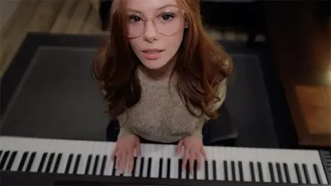 Music is Fun when a Student has no Panties | Piano Lessons | Sex with Teacher...