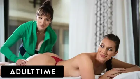 Shy Bella Rolland Turned on by Milf Lexi Luna During Sensual Naked Massage! S...