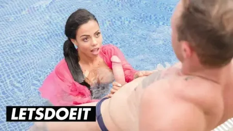 Sexy Latina gets Her Sweet Cunt Fucked by the Pool - Letsdoeit