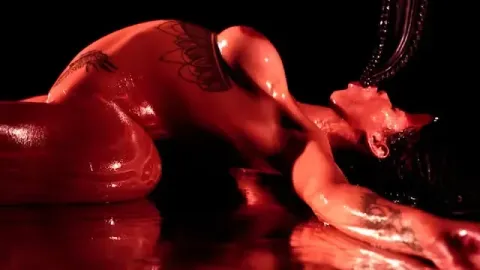 Demon Girl Receives Quad Penetration in Fantasy Scene