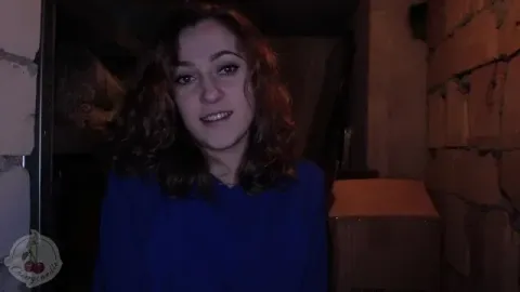 My Neighbour Suck My Cock to Help Her Bring Upstears a Heavy Box from the Cellar