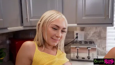 Horny Stepsis Chloe Temple Caught Masturbating in Kitchen Lets Stepbro Fuck H...