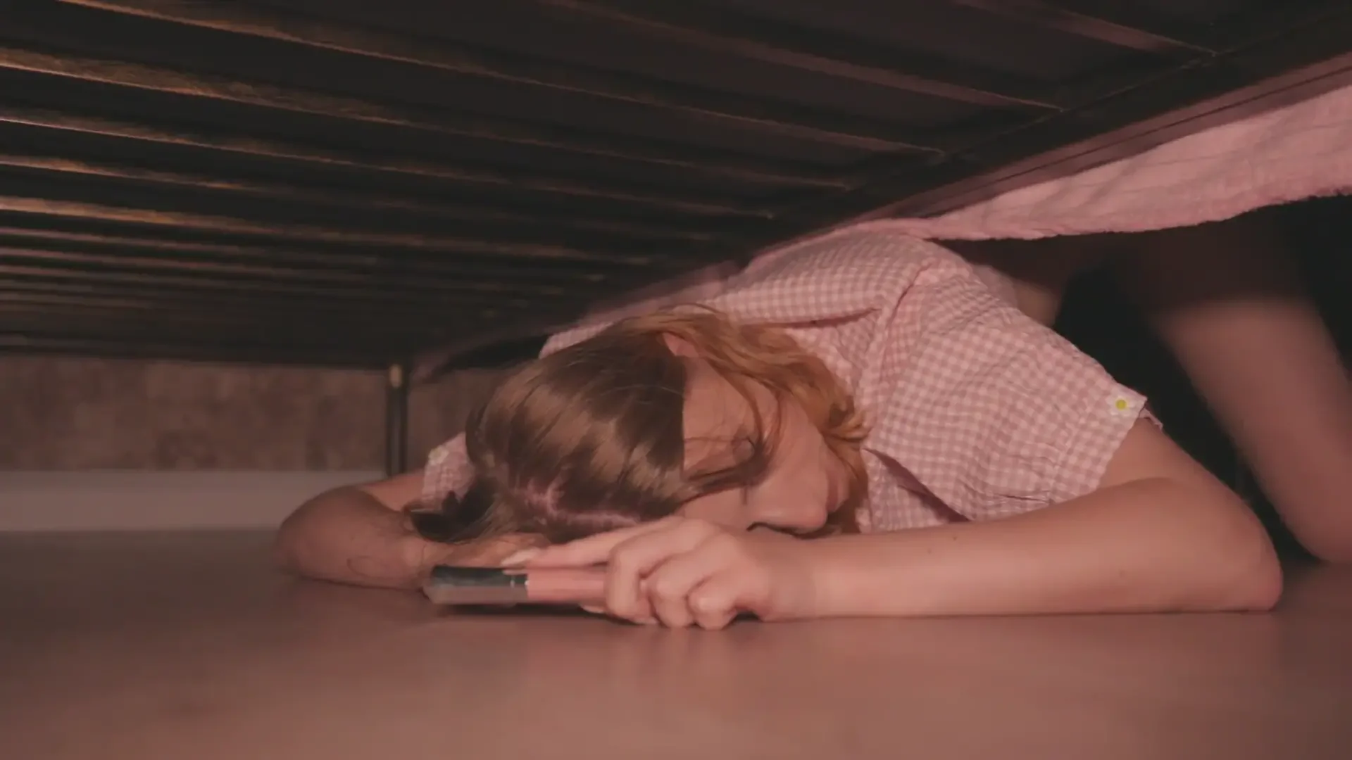 I Stuck under the Bed and My Step-brother Fucked Me Hard