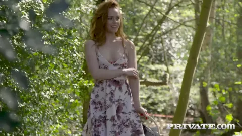 Redhead Ella Hughes Banged Outside