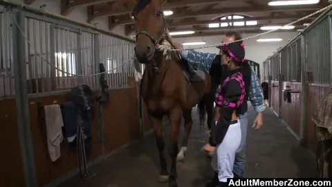 Horse Rider Gets Boned