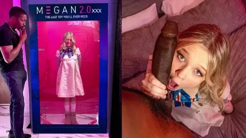 Petite Teen M3gan gets Destroyed by Big Black Cock - Halloween Cosplay Bbc Sp...