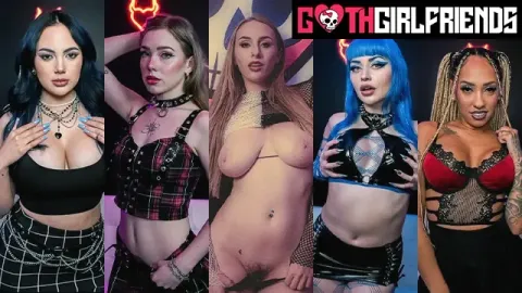Gothic Beauties Display Their Incredible Doggystyle Talents