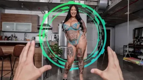 Curvy, Tattooed Asian Goddess Connie Perignon is Here to Play