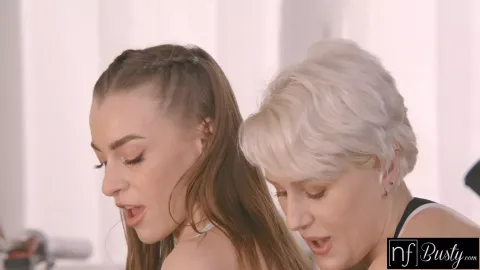 Busty Czech Babe Angel Wicky Makes the First Move on Petite Josephine Jackson...