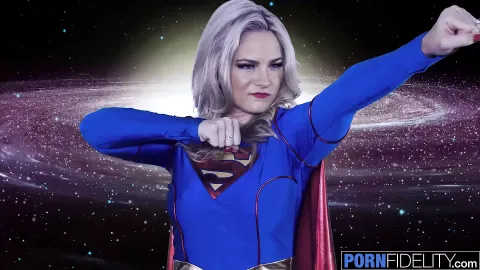 Supergirl Opens Her Ass for Big Dicked Fan