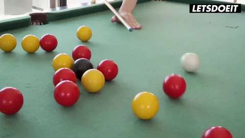 Kaisa Nord & Leyla Fiore have Fun on the Pool Table & Wear Sexy Lingerie