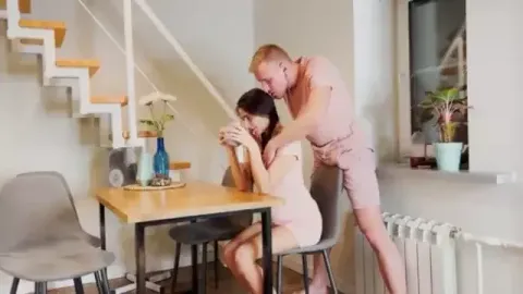 Wanted Coffee but got a Big Cock in the Ass. Full in Sheer