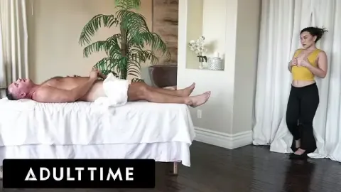 Petite Masseuse Caught in Intimate Moment