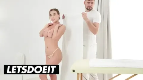 Big Dick Masseur Makes Busty Client Orgasm