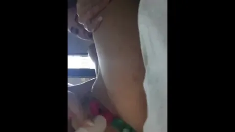 Teen struggles with phone during solo session
