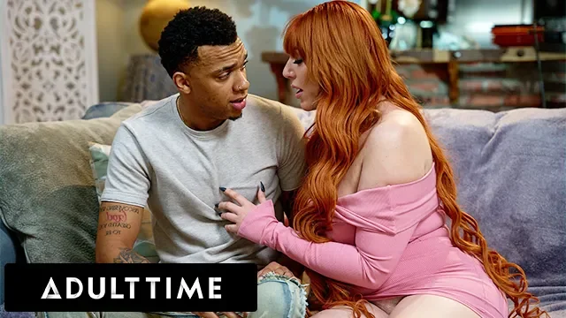 Redhead MILF Rewards Stepson with Interracial Sex