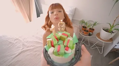 I Wished My Step Sister a Happy Birthday and Filled Her Pie with Cum