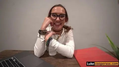 Hot Petite Amateur Nerd Fucks Tutor after Class - Bailey Base
