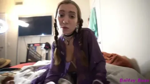 Sexy Pigtails Horny Girlfriend Keeps Wanting to Fuck