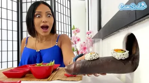 Big Tit Lesbian Milfs Sushi Glory Hole Experience - Bbc Blowjob and Cute Asia...