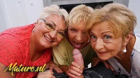 Three Mature Women Share Younger Lover