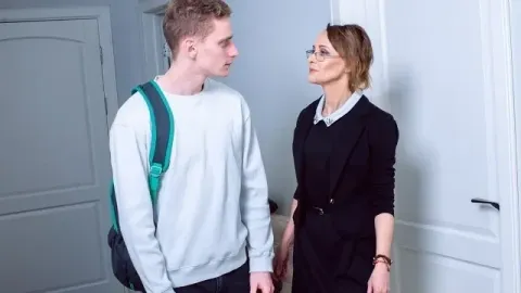 Boy Watch how Friend Fucks His Mom Who Works as Tutor