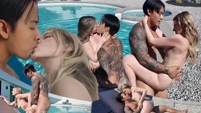 Poolside encounter with online match