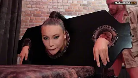 Anal machine precedes intense penetration