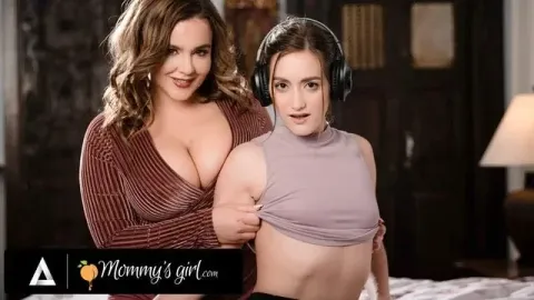 Natasha Nice Catches Her Stepdaughter Masturbating while Watching Her Sex Tape