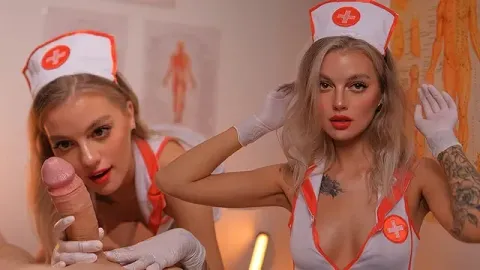 Horny Nurse in Latex Gloves has Her Own Treatment Method