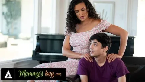 Horny Busty Milf Penny Barber Hard Rough Rides Stepson's Big Dick after Scold...