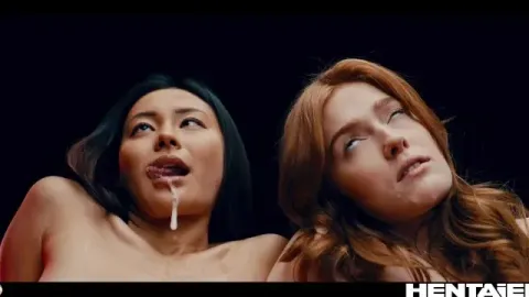 Real Life Hentai - Jia Lissa and Rae Lil Black Fucked All the Way Through by
