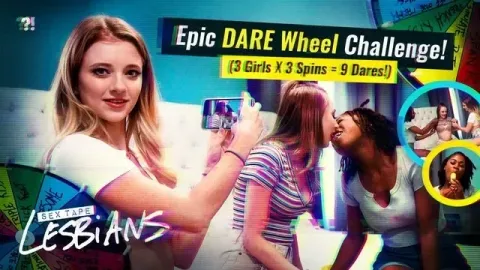 3 Hot Lesbians - Crazy Dare Competition gets Sexual
