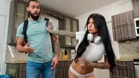 Girl Moves From Solo Play to Intense Encounter