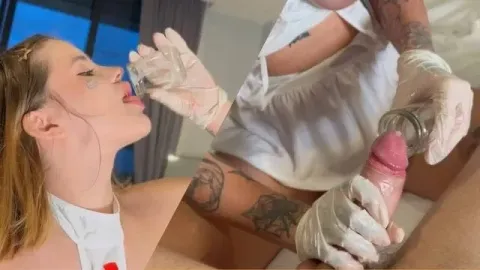 Luscious Teen Nurse Took My Sperm Analysis