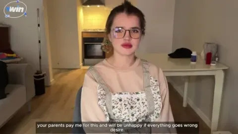 I Became a Good Boy for the Sake of My Babysitter's Blowjob and Pussy. Englis...