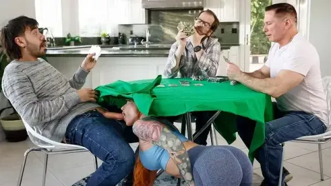 Redhead Performs Oral While Engaged From Behind