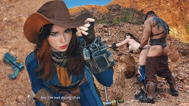 Public Cosplay: Oral and Sex for Water