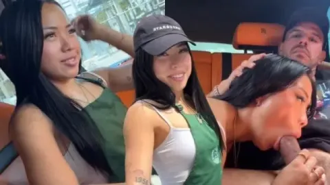 Blonde Teen in Backseat Encounter