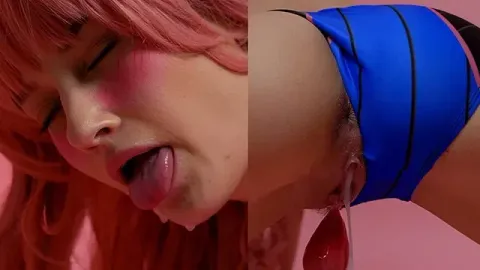 Cute Kawaii Pink Haired Girl Playing with Sex Toys - Petite Tiffany Tatum Ahe...