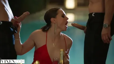 Tori Black Takes on Two Cocks in an Award Show after Party