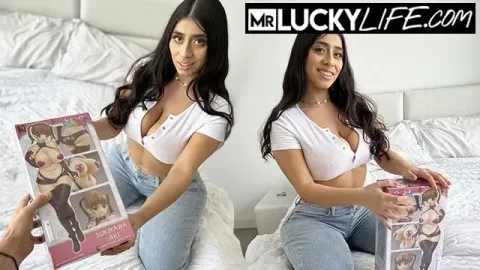 Busty Brunette Violet Myers Gives Head after a Date
