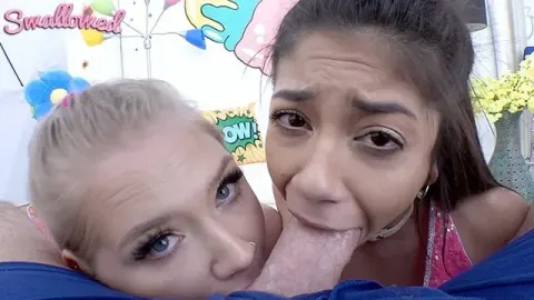 Messy Bj Session with Xxlayna Marie and Harley King