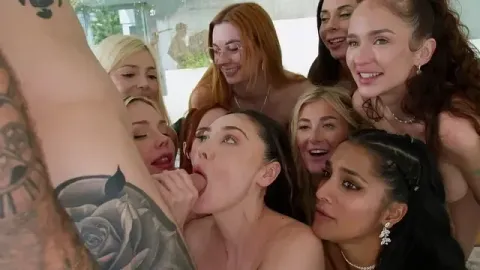 Her Dream Birthday with a Crazy Orgy with a Crowd of People - Yamina Khan and more